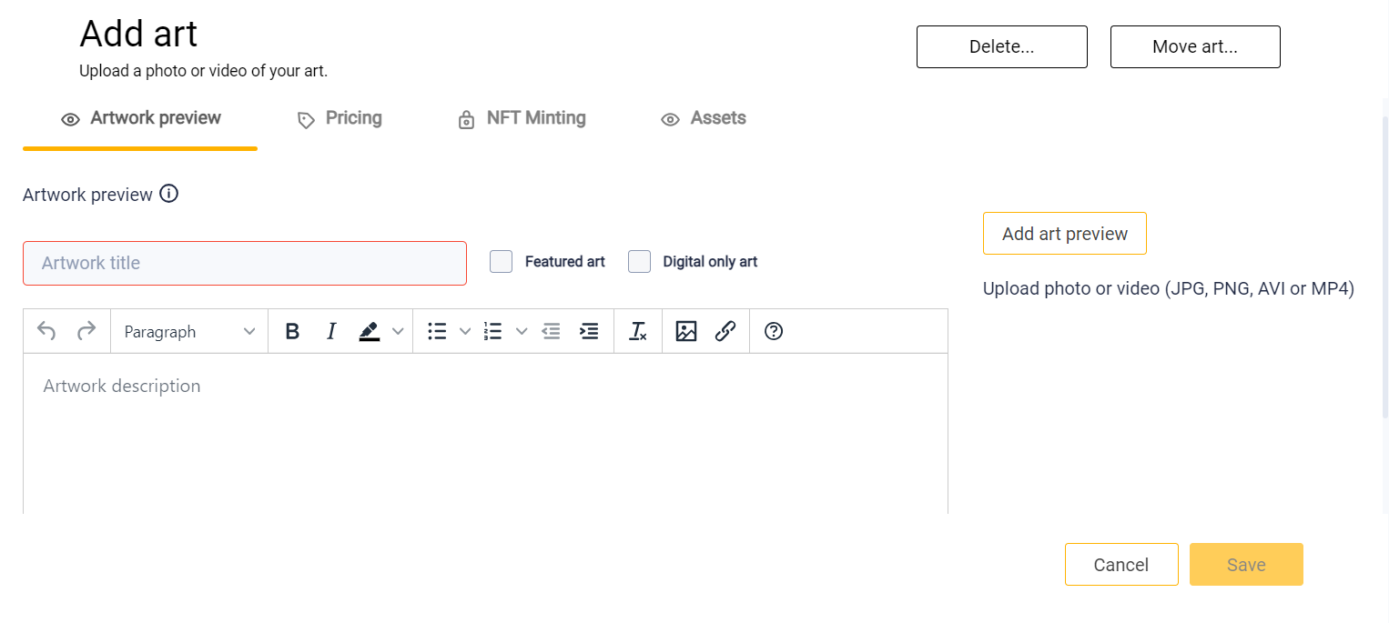 4. Craft Compelling Descriptions — LettsArt interface