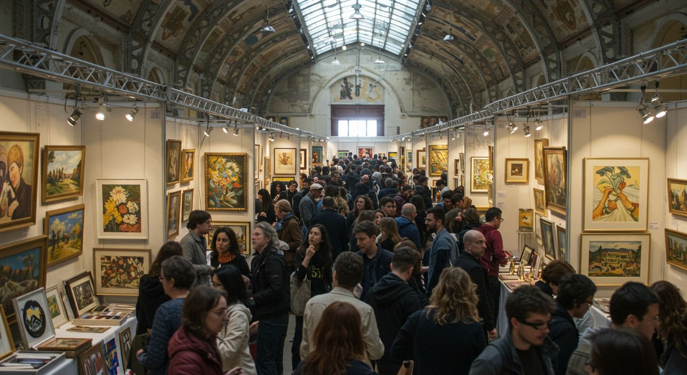 Art fairs can be expensive and exhausting!
