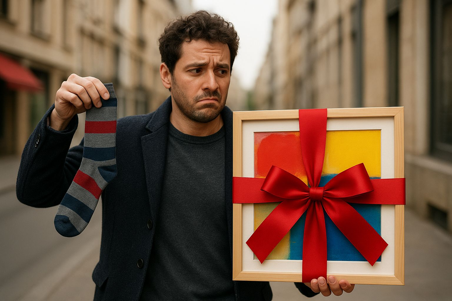 A Sock or a Painting - Go for the Conversation Starter!