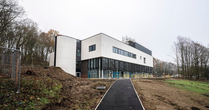 Modern Building Under Construction
